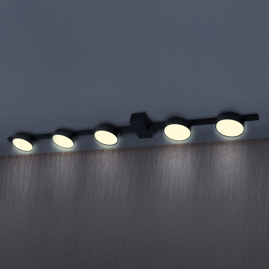 LED Stropna svjetiljka JOY 5xGX53/6W/230V crna