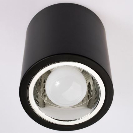 LED Stropna svjetiljka JUPITER 1xE27/6W/230V 120x98 mm crna