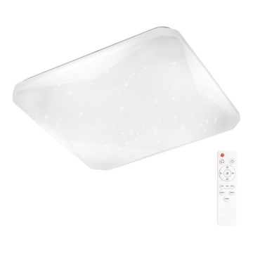 LED stropna svjetiljka KASTOR s prigušivanjem i daljinskim upravljačem LED/72W/230V