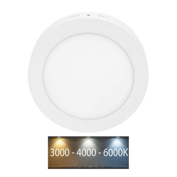 LED Stropna svjetiljka LADA LED/12W/230V 3000/4000/6000K pr. 17 cm bijela