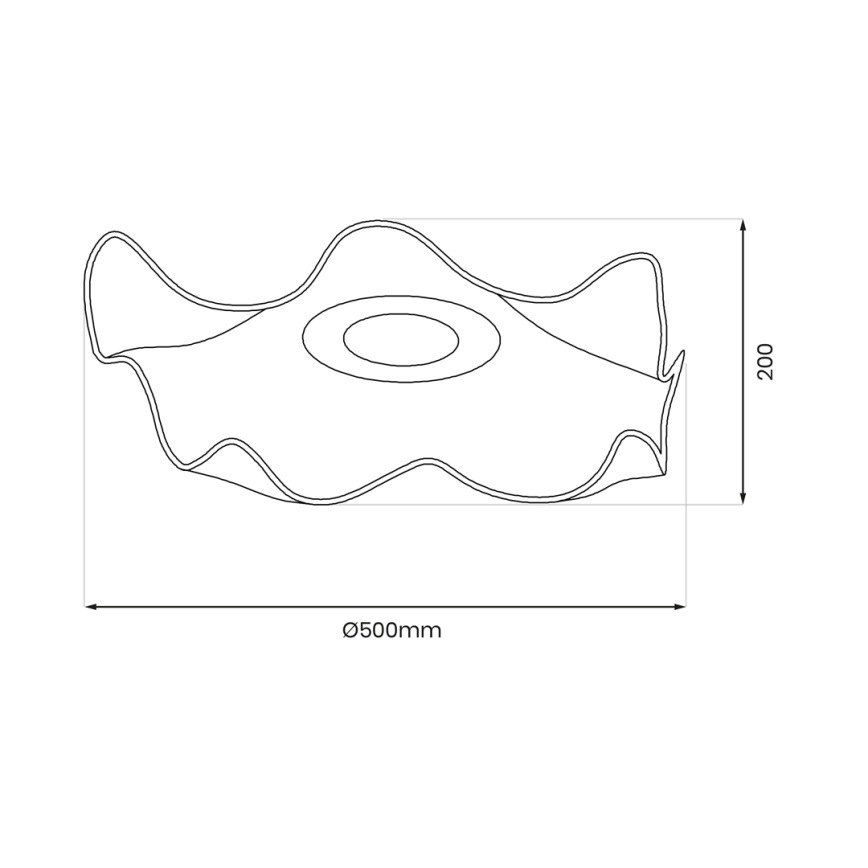 LED Stropna svjetiljka LARGO LED/16W/230V zlatna