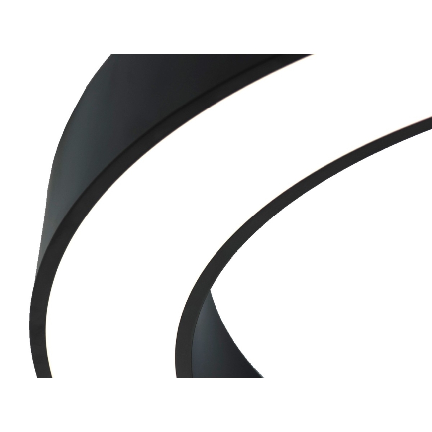 LED stropna svjetiljka LED/100W/230V 3000/4000/6500K promjer 100 cm crna