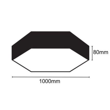 LED Stropna svjetiljka LED/100W/230V 4000K pr. 100 cm