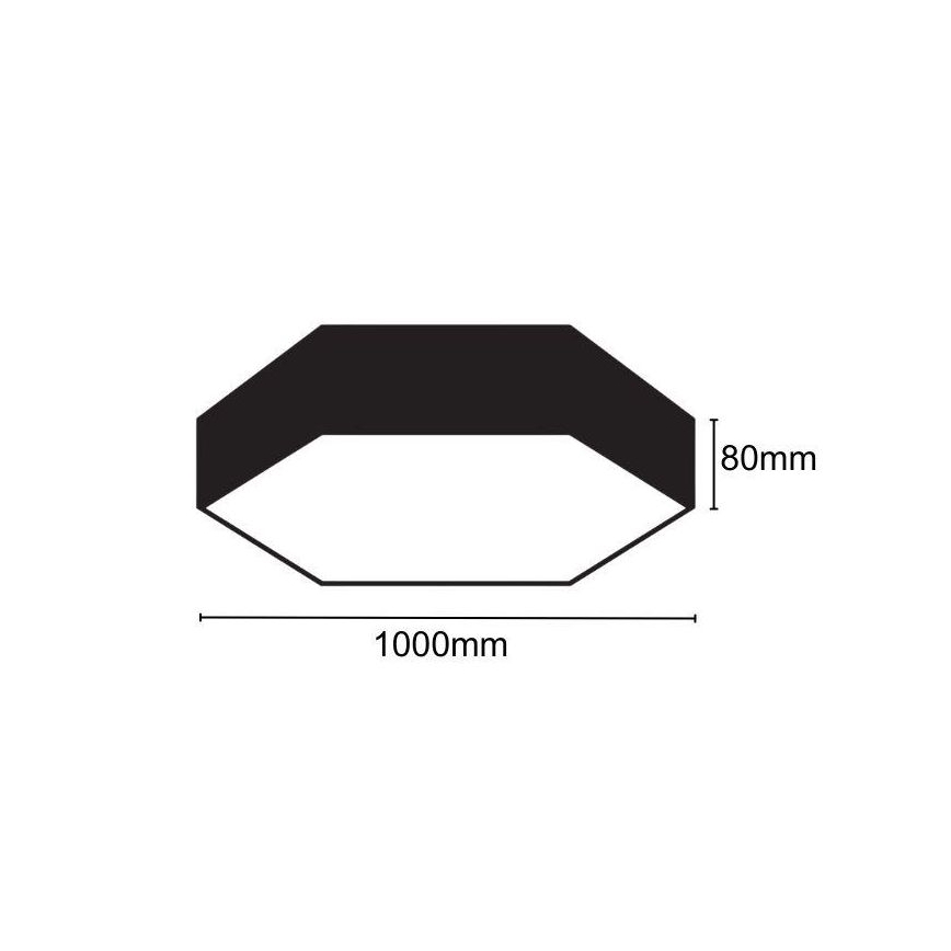LED Stropna svjetiljka LED/100W/230V 4000K pr. 100 cm