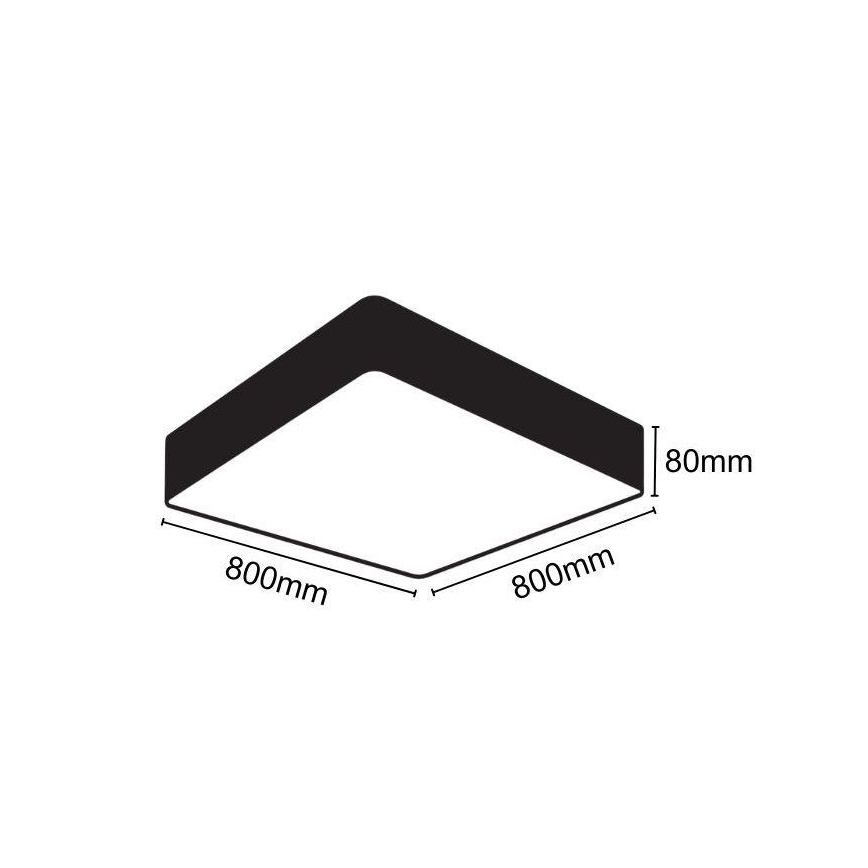 LED Stropna svjetiljka LED/110W/230V 4000K 80x80 cm