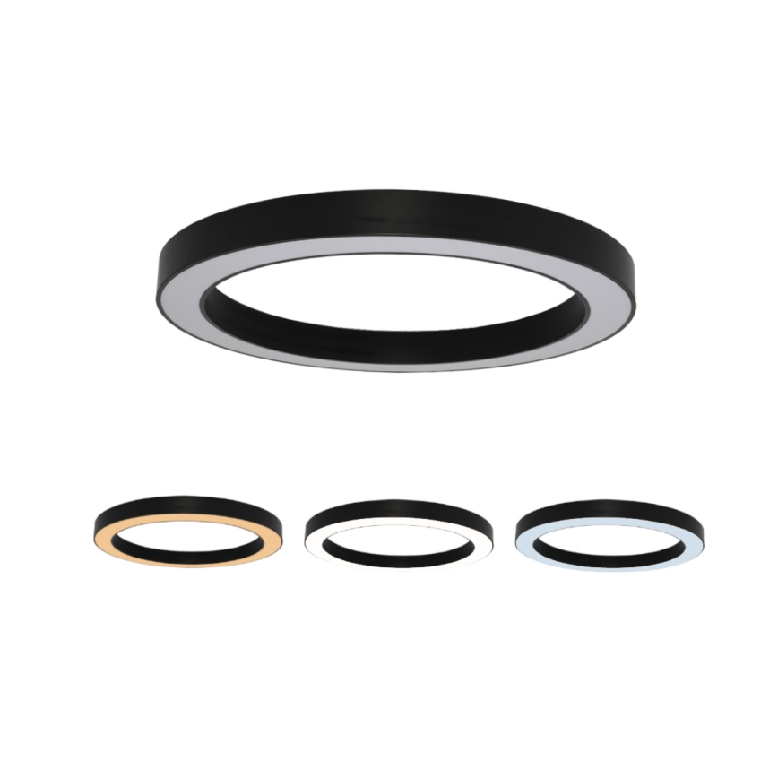 LED stropna svjetiljka LED/115W/230V 3000/4000/6500K prom. 120 cm crna