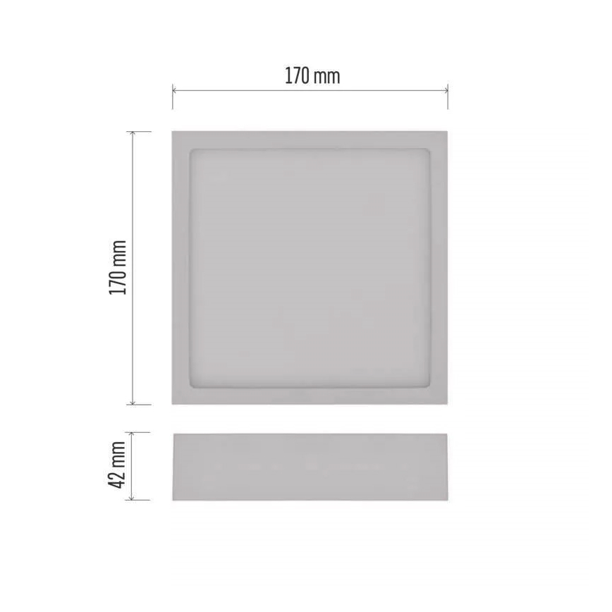 LED Stropna svjetiljka NEXXO LED/12,5W/230V 3000/3500/4000K 17x17 cm bijela