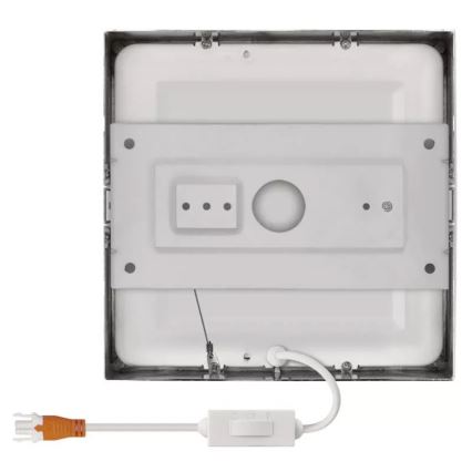 LED Stropna svjetiljka NEXXO LED/12,5W/230V 3000/3500/4000K 17x17 cm sjajni krom