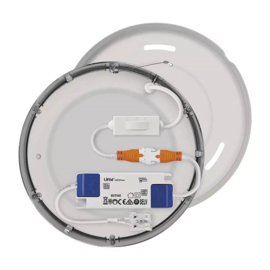 LED Stropna svjetiljka NEXXO LED/12,5W/230V 3000/3500/4000K pr. 17 cm mat krom