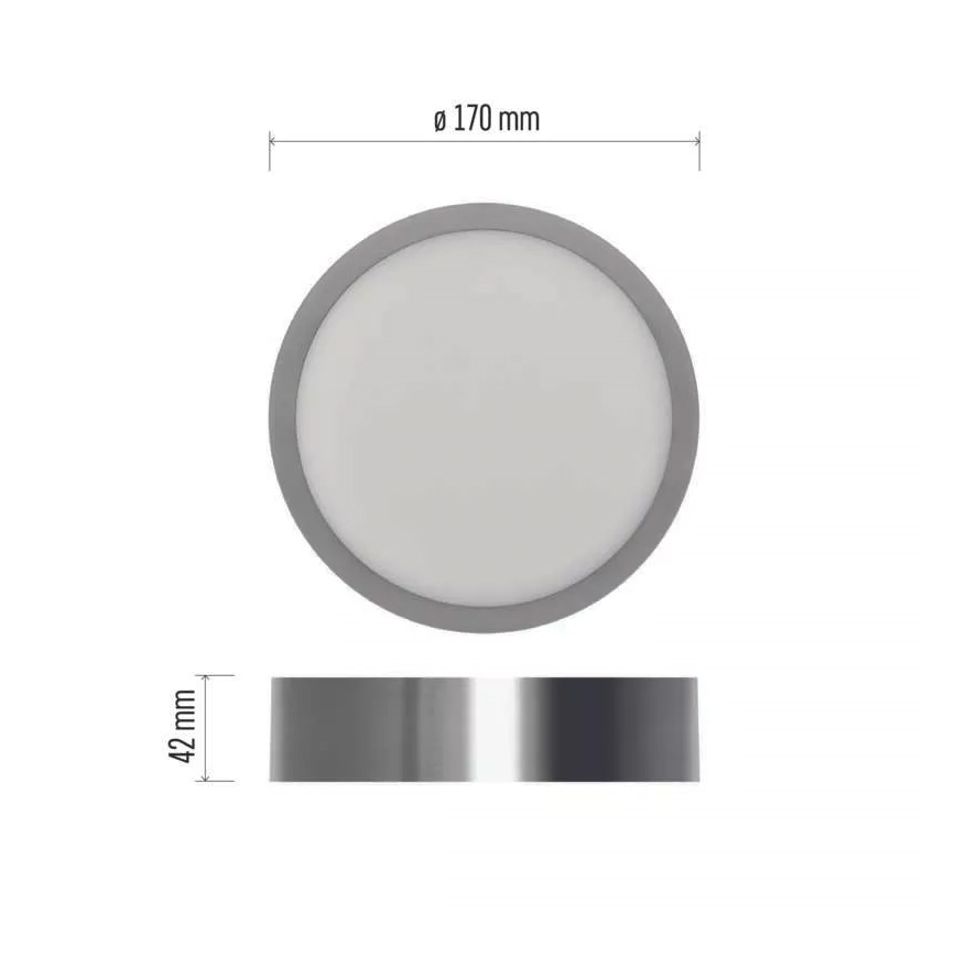LED Stropna svjetiljka NEXXO LED/12,5W/230V 3000/3500/4000K pr. 17 cm mat krom