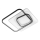 LED Stropna svjetiljka LED/120W/230V 3000-5000K crna/siva