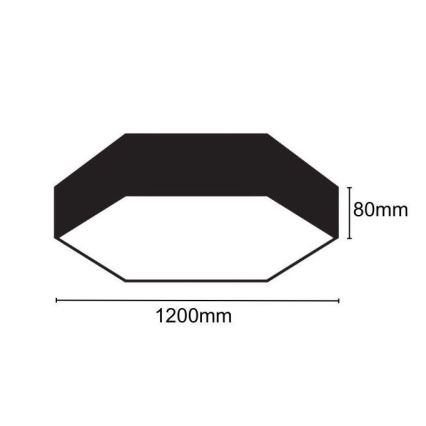 LED Stropna svjetiljka LED/120W/230V 4000K pr. 120 cm