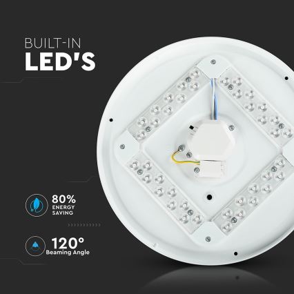 LED Stropna svjetiljka LED/12W/230V 25,5cm 3000K/4000K/6400K