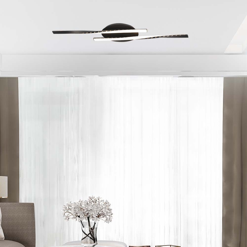 LED Stropna svjetiljka LED/12W/230V 3000K 94,5 cm crna