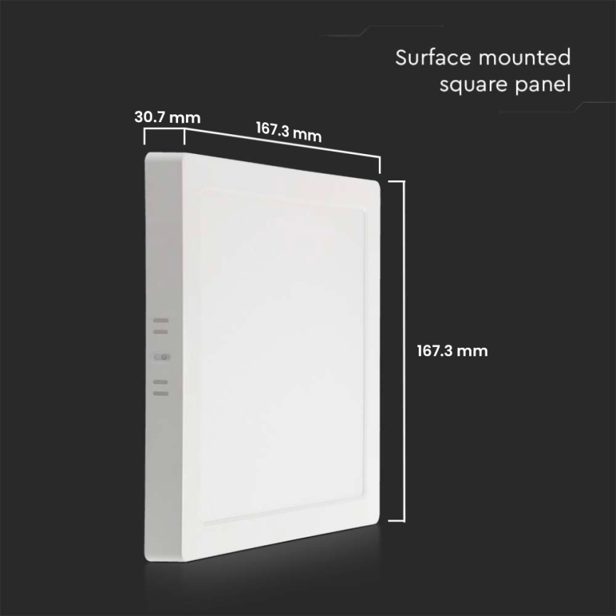 LED Stropna svjetiljka LED/12W/230V 4000K 16,7x16,7 cm bijela
