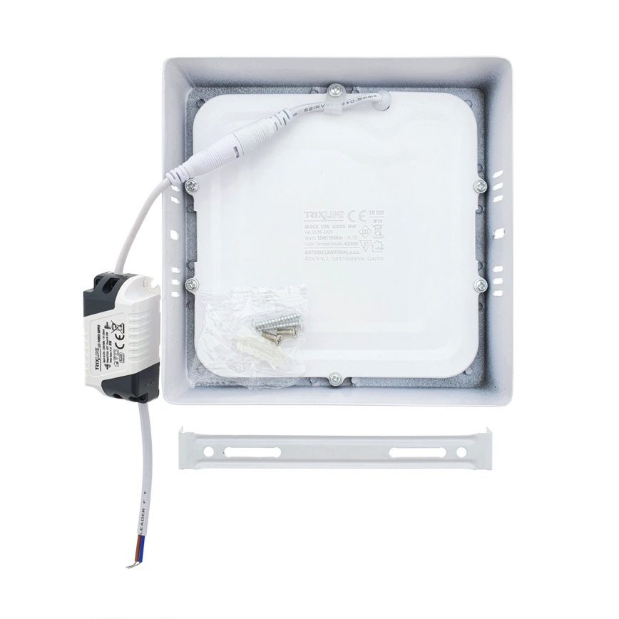 LED Stropna svjetiljka LED/12W/230V 4200K 16,3x16,3 cm bijela