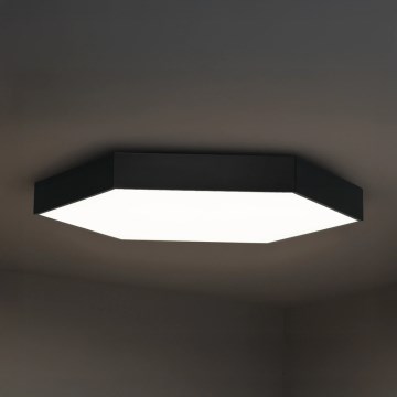 LED stropna svjetiljka LED/135W/230V 3000/4000/6500K Ø 80 cm crna