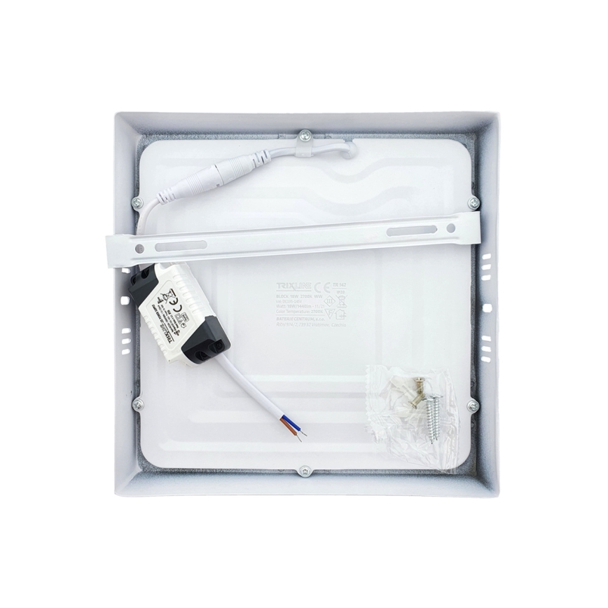 LED Stropna svjetiljka LED/18W/230V 2700K 21x21 cm bijela