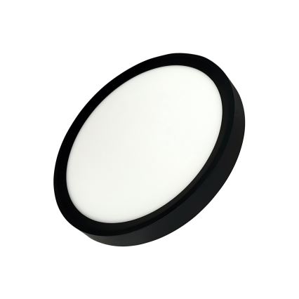LED stropna svjetiljka LED/18W/230V 3000/4000/6500K Ø 23 cm crna