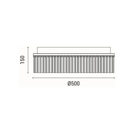 LED Stropna svjetiljka LED/18W/230V 3000K