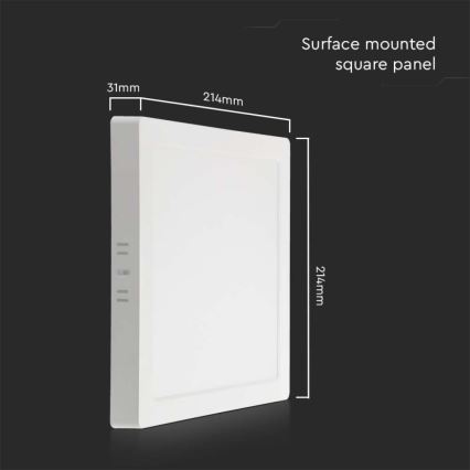 LED Stropna svjetiljka LED/18W/230V 4000K 21,4x,21,4 cm bijela