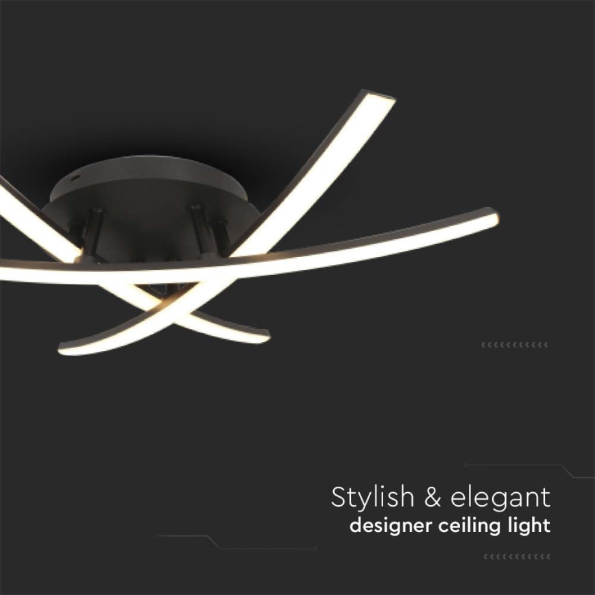 LED Stropna svjetiljka LED/20W/230V 3000K crna