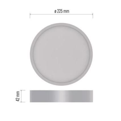 LED Stropna svjetiljka NEXXO LED/21W/230V 3000/3500/4000K pr. 22,5 cm bijela