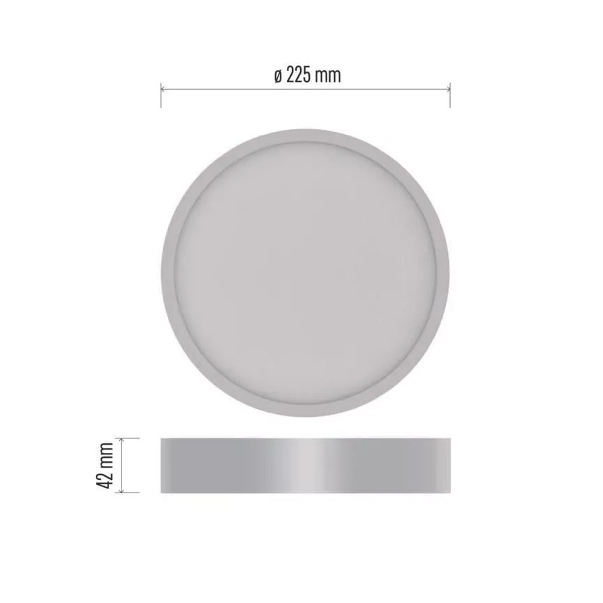 LED Stropna svjetiljka NEXXO LED/21W/230V 3000/3500/4000K pr. 22,5 cm bijela