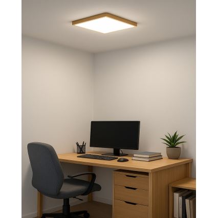 LED stropna svjetiljka LED/24W/230V 3000/4000/6500K 30x30 cm bež