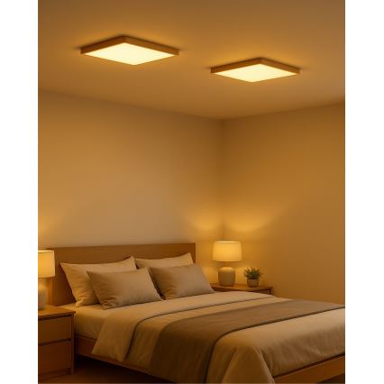 LED stropna svjetiljka LED/24W/230V 3000/4000/6500K 30x30 cm bež