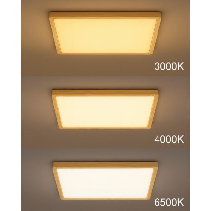 LED stropna svjetiljka LED/24W/230V 3000/4000/6500K 30x30 cm bež