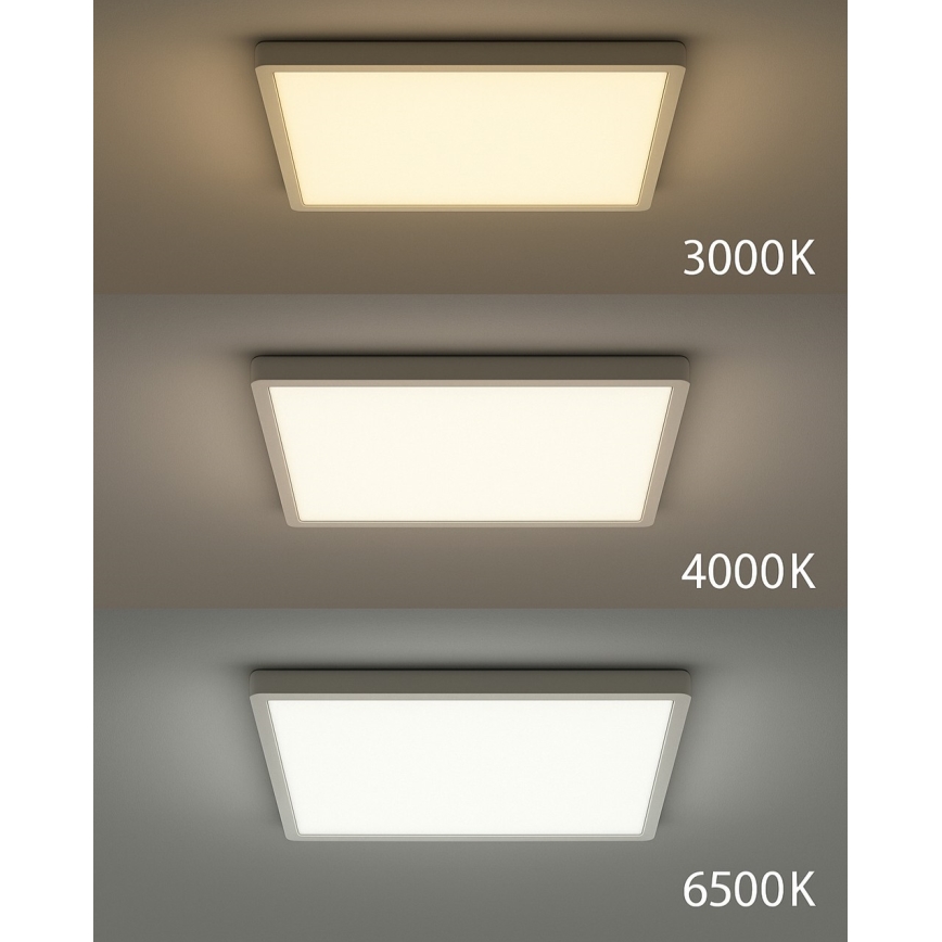 LED stropna svjetiljka LED/24W/230V 3000/4000/6500K 30x30 cm bijela