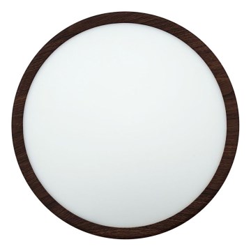 LED stropna svjetiljka LED/24W/230V 3000/4000/6500K, promjer 30 cm, smeđa