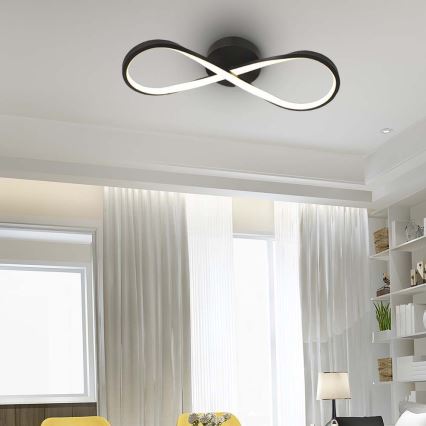 LED Stropna svjetiljka LED/24W/230V 3000K crna