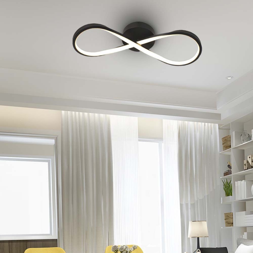 LED Stropna svjetiljka LED/24W/230V 3000K crna