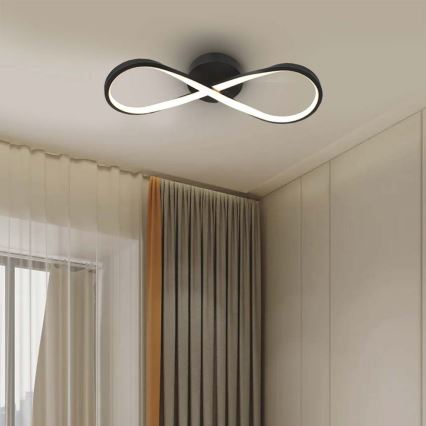 LED Stropna svjetiljka LED/24W/230V 3000K crna