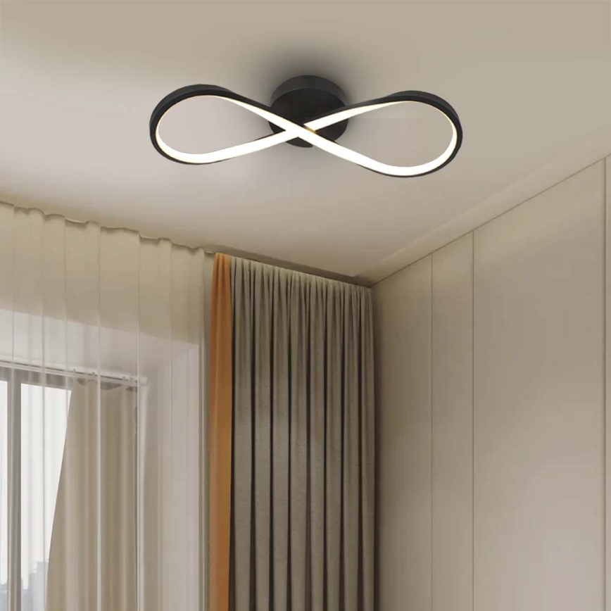 LED Stropna svjetiljka LED/24W/230V 3000K crna