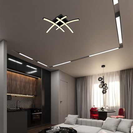 LED Stropna svjetiljka LED/24W/230V 3000K crna