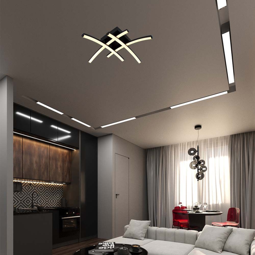 LED Stropna svjetiljka LED/24W/230V 3000K crna