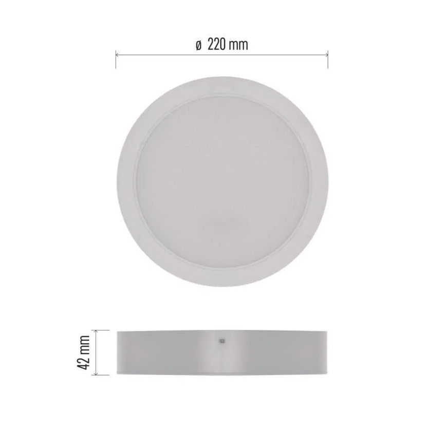 LED Stropna svjetiljka LED/24W/230V pr. 22 cm bijela