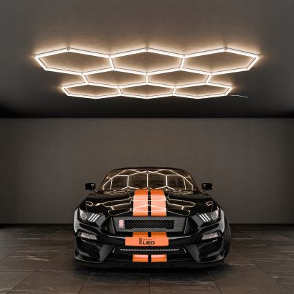 LED stropna svjetiljka HEXAGON LED/280W/85-265V 4000K 313x298 cm CRI 90 IP54 bijela