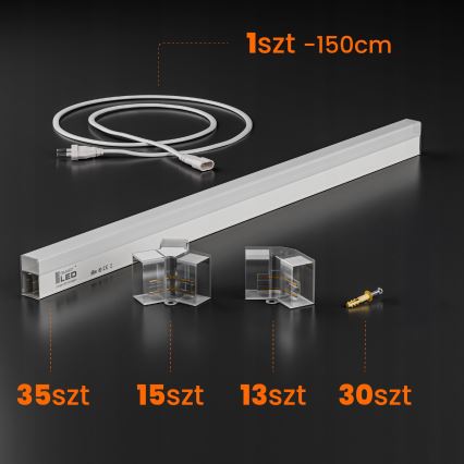 LED stropna svjetiljka HEXAGON LED/280W/85-265V 4000K 313x298 cm CRI 90 IP54 bijela