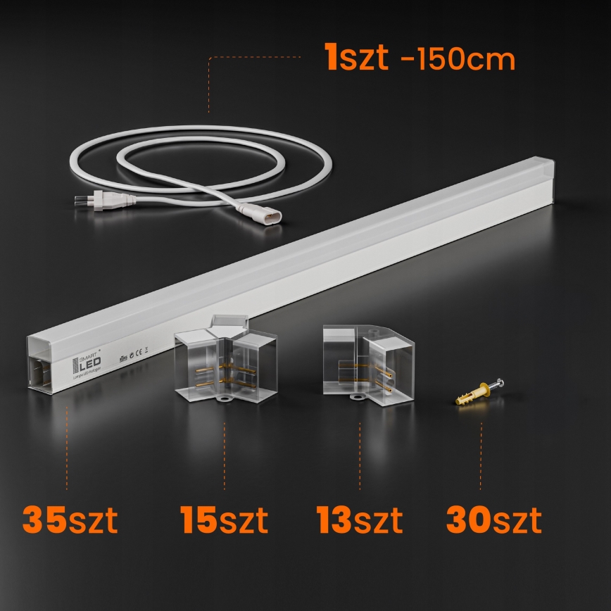 LED stropna svjetiljka HEXAGON LED/280W/85-265V 6500K 313x298 cm CRI 90 IP54 bijela