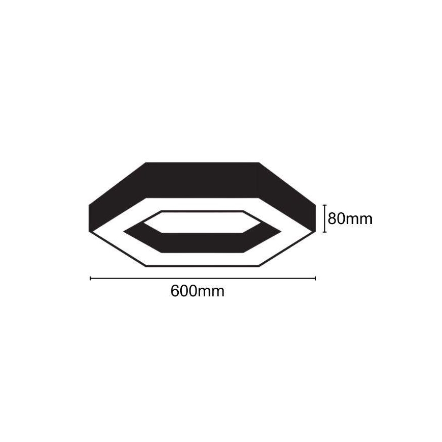 LED Stropna svjetiljka LED/28W/230V 4000K pr. 60 cm