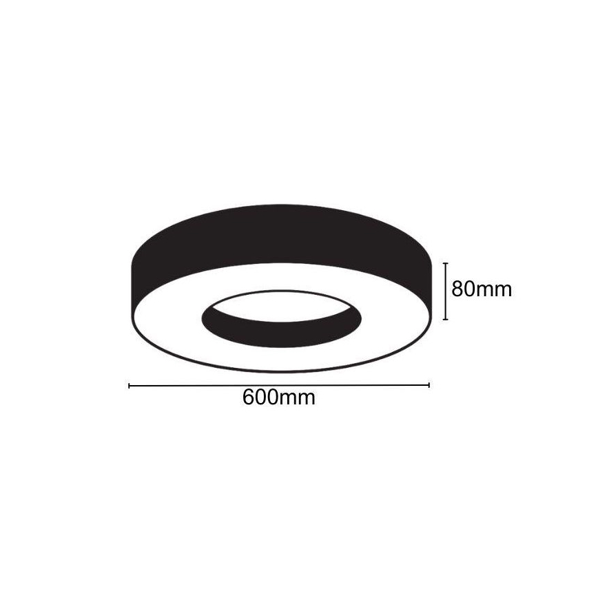 LED Stropna svjetiljka LED/30W/230V 4000K pr. 60 cm