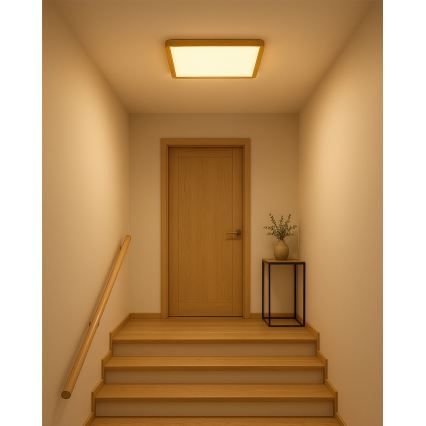 LED stropna svjetiljka LED/32W/230V 3000/4000/6500K 40x40 cm bež