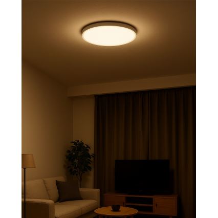 LED stropna svjetiljka LED/32W/230V 3000/4000/6500K promjer 40 cm bijela