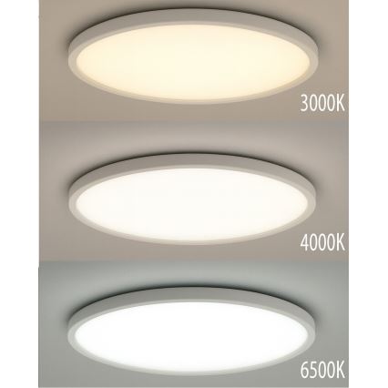LED stropna svjetiljka LED/32W/230V 3000/4000/6500K promjer 40 cm bijela
