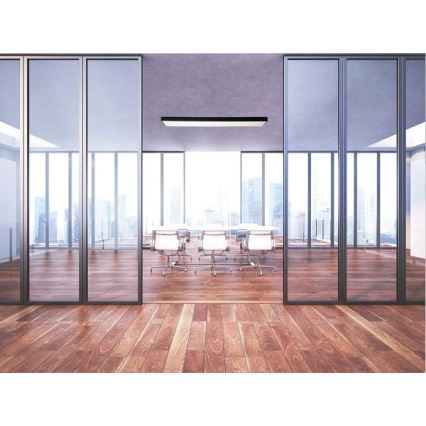 LED Stropna svjetiljka LED/32W/230V 4000K 120x13 cm crna