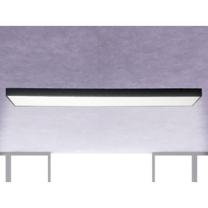 LED Stropna svjetiljka LED/32W/230V 4000K 120x13 cm crna